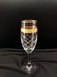 6'lı Ayaklı 535 Kahve Yanı Bardak Yaldız Serisi