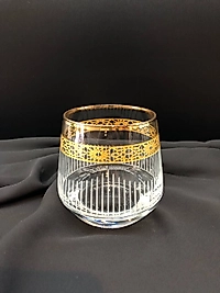 6'lı 361 Su Bardağı Ağız Altın Bant  Gravür Sürsil Serisi