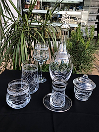 31 PARÇA ÇEYİZ SETİ GRAVÜR PLATİN BANT KAPİTONE  +ŞEKERLİK HEDİYELİ