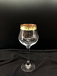 6'lı Ayaklı 458 Ağız Kaplama Altın ve Platin Bardak Serisi