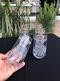 6'LI LAV 376 MEŞRUBAT BARDAĞI GRAVÜR ZİNCİR 3 ÇİZGİ