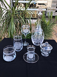 31 PARÇA LÜKS ÇEYİZ SETİ GRAVÜR PLATİN BANT ZİNCİR  +ŞEKERLİK HEDİYELİ