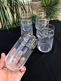 6'LI LAV 376 MEŞRUBAT BARDAĞI GRAVÜR VRSC 3 ÇİZGİ