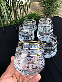 6'LI LAV 361 BARDAK GRAVÜR 3 ÇİZGİ ALTIN SALKIM