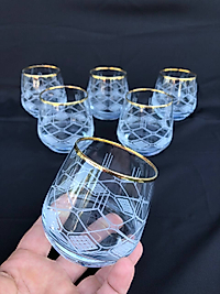 6'LI LAV 361 BARDAK GRAVÜR ALTIN FEZA