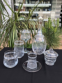 31 PARÇA LÜKS ÇEYİZ SETİ GRAVÜR BANT 3 ÇİZGİ GÜNEŞ +ŞEKERLİK HEDİYELİ