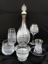 31 Parça Çeyiz Seti Gravür Platin Nebula (Şekerlik Hediyeli)