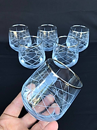 6'LI LAV 361 BARDAK GRAVÜR PLATİN KAPİTONE