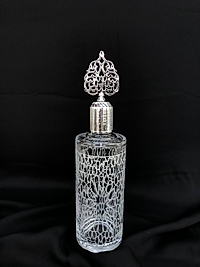 Tekli Kolonya Şişesi Gravür Gümüş