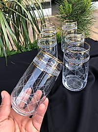 6'LI LAV 376 MEŞRUBAT BARDAĞI GRAVÜR KAPİTONE 3 ÇİZGİ