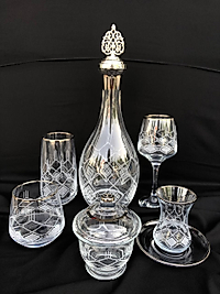 31 Parça Çeyiz Seti Gravür Platin Feza (Şekerlik Hediyeli)